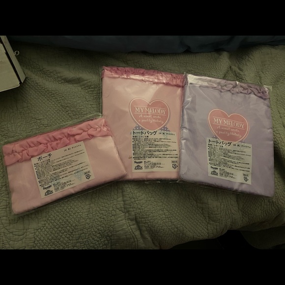 Japan prize - My Melody Pouch pink ruffles -Sanrio - Picture 3 of 3